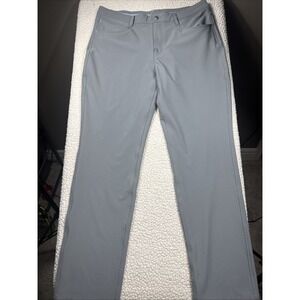 FootJoy 5 Pocket Performance Golf Pants Athletic Fit Mens 35x32 • EUC - GRAY